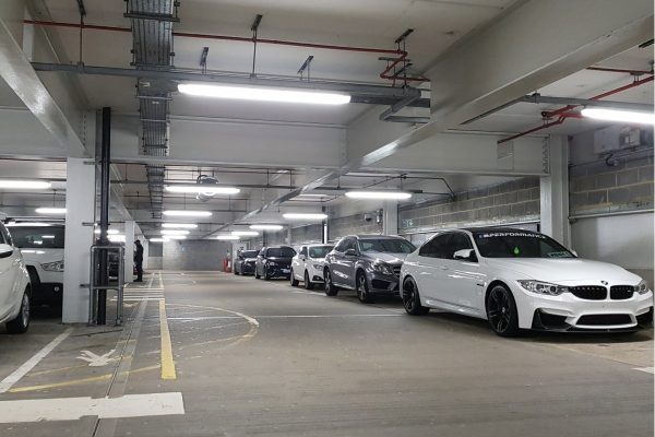 IP66 MW LED Batten application in car park