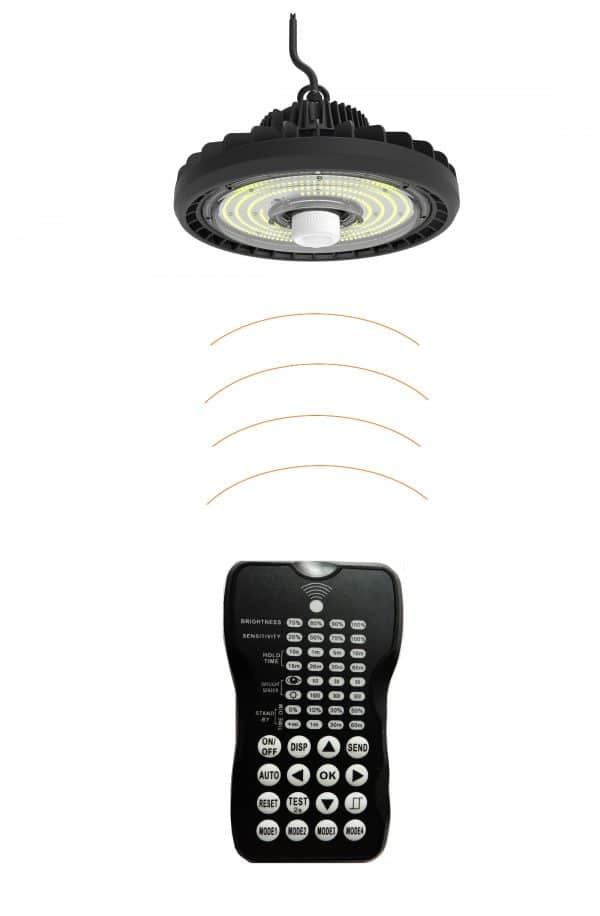 Remote-controller-to-control-Smart-LED-HIGH-BAY-DISC-600x916