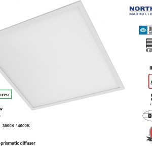 18-28W LED Panel 60x60cm 50,000hr Life 2750-4180Lumen 4000k 5 Year Warranty